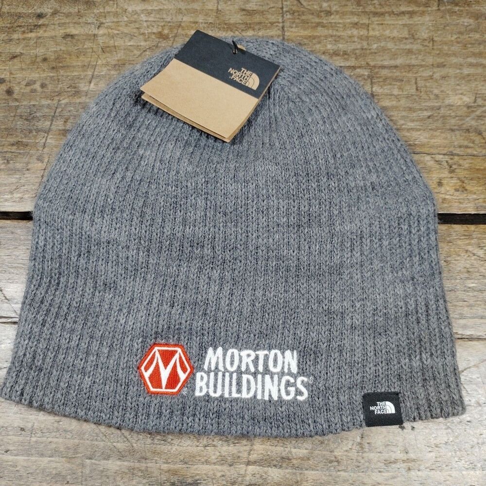 The North Face Morton Buildings Hat Cap Winter Stocking Beanie NEW NWT Gray
